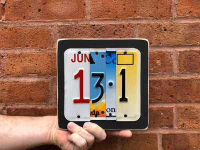 SWIM by Unique Pl8z  Recycled License Plate Art - Unique Pl8z