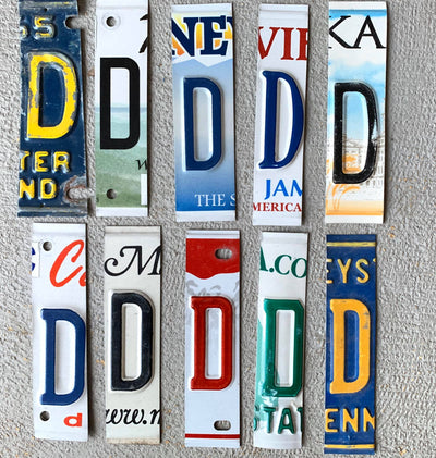 SET OF HALF PLATES license plate pieces - Unique Pl8z