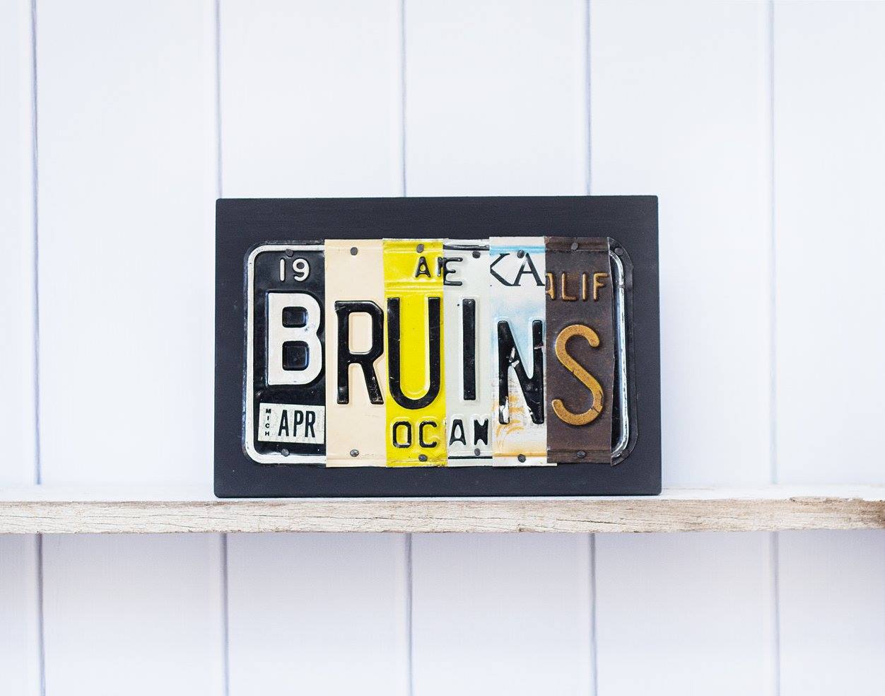 BRUINS by Unique Pl8z  Recycled License Plate Art - Unique Pl8z