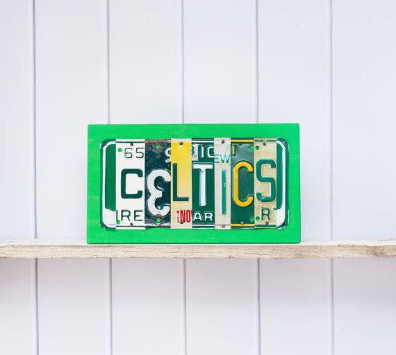 CELTICS by Unique Pl8z  Recycled License Plate Art - Unique Pl8z