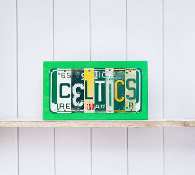 CELTICS by Unique Pl8z  Recycled License Plate Art - Unique Pl8z