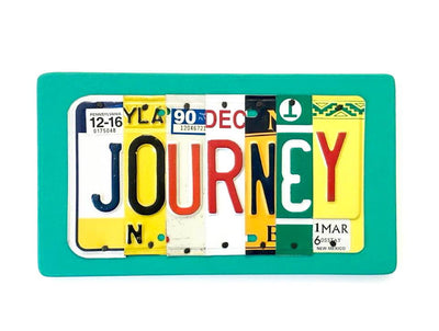 JOURNEY by Unique Pl8z  Recycled License Plate Art - Unique Pl8z
