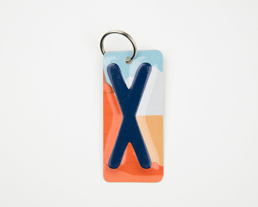 LETTER X KEY CHAIN - Unique Pl8z