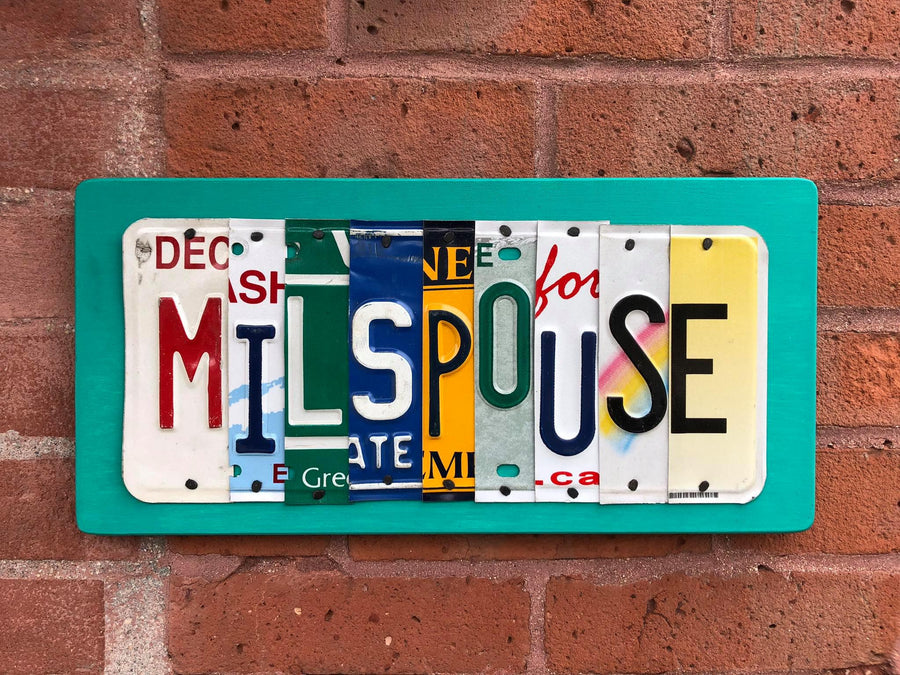 MILSPOUSE by Unique Pl8z  Recycled License Plate Art - Unique Pl8z