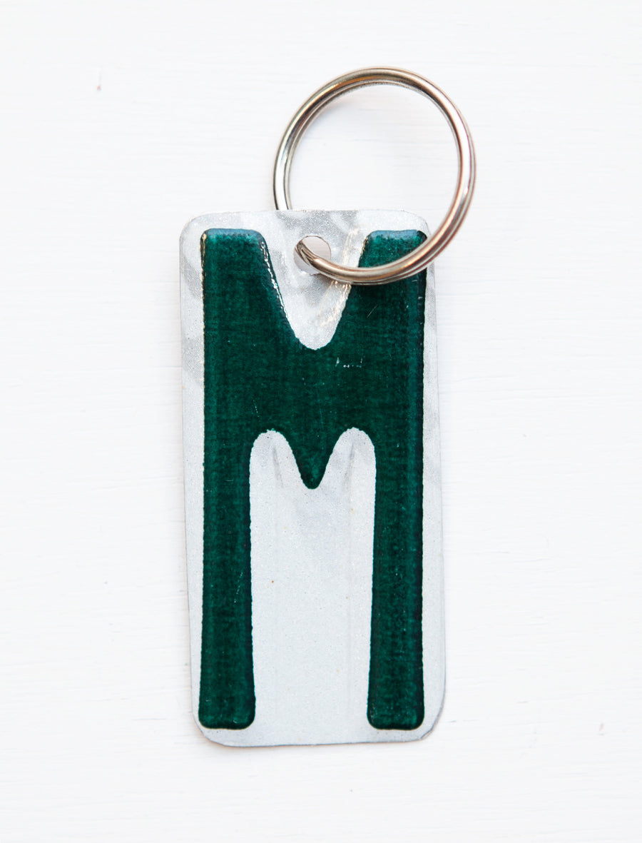LETTER M KEY CHAIN - Unique Pl8z