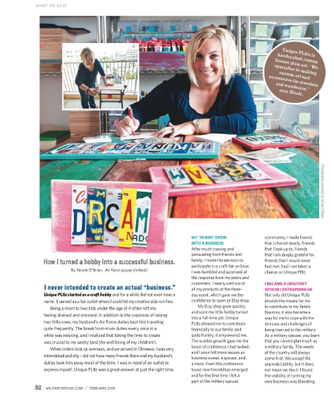 Military Spouse Entrepreneur - From Hobby to Full Time Business