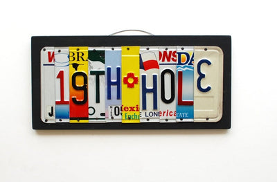 19th HOLE by Unique Pl8z  Recycled License Plate Art - Unique Pl8z
