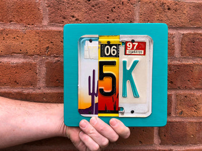 5K by Unique Pl8z  Recycled License Plate Art - Unique Pl8z