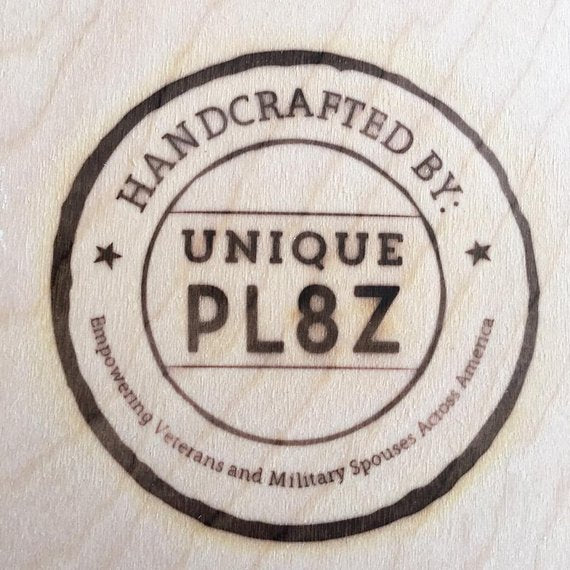 VETERAN by Unique Pl8z  Recycled License Plate Art - Unique Pl8z