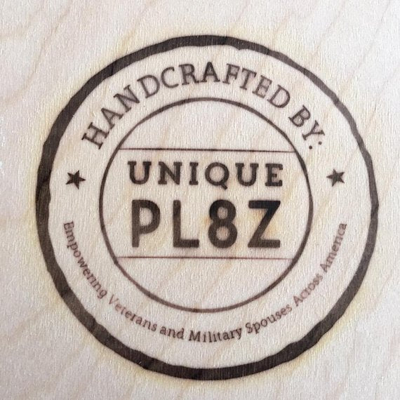 MILITARY PEACE SIGN by Unique Pl8z  Recycled License Plate Art - Unique Pl8z