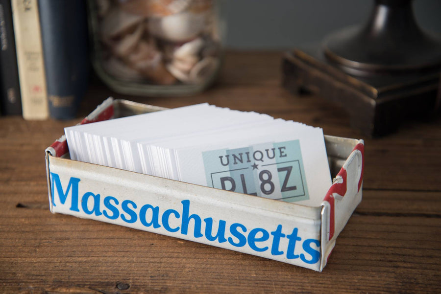A LICENSE PLATE TRAY - Business Card Holder