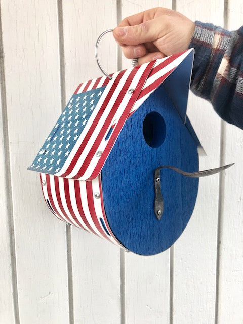 U.S. FLAG birdhouse - Unique Pl8z