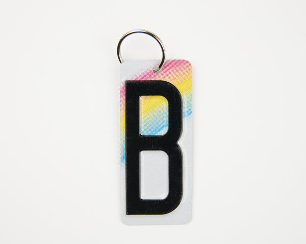 Letter B Keychain - Unique Pl8z