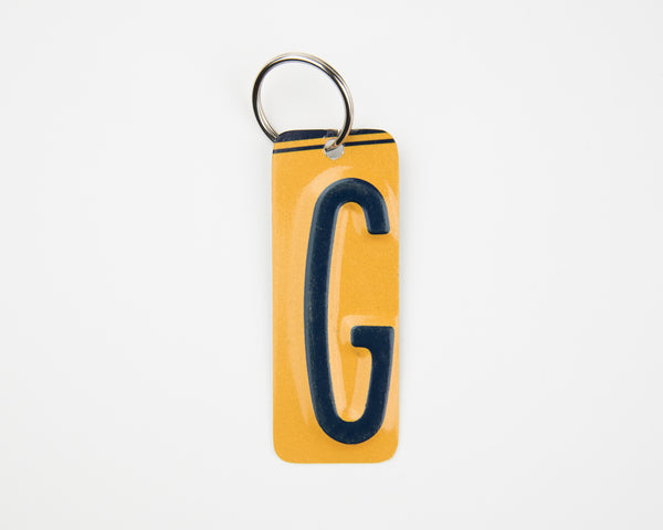 LETTER G KEY CHAIN - Unique Pl8z