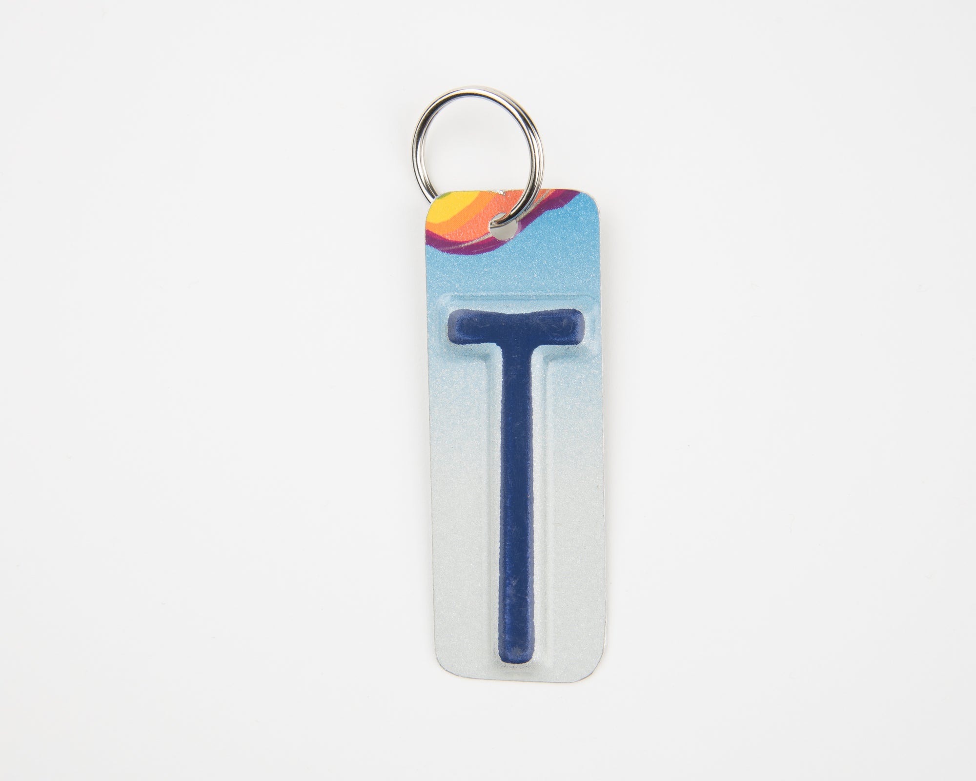 LETTER T KEY CHAIN - Unique Pl8z
