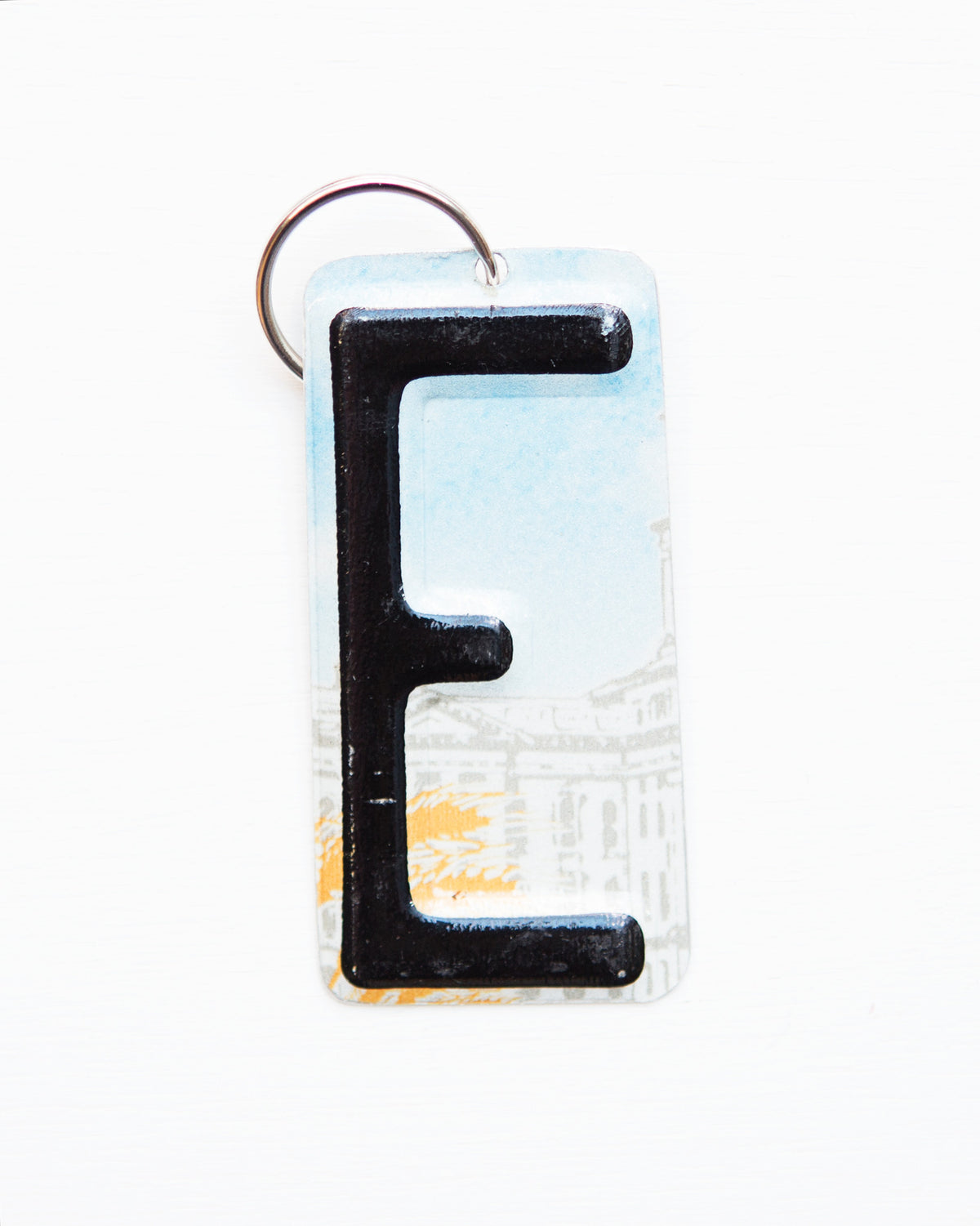E Key Chain Letter E Key Ring