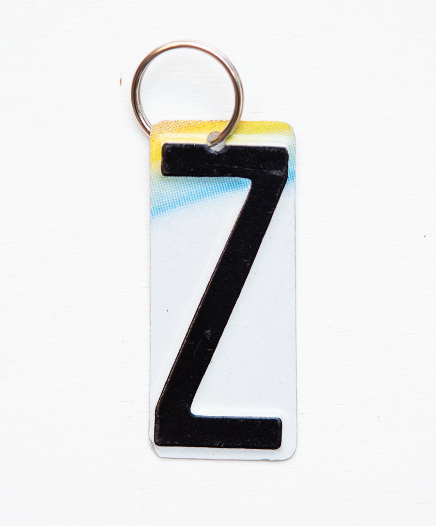 LETTER Z KEY CHAIN - Unique Pl8z