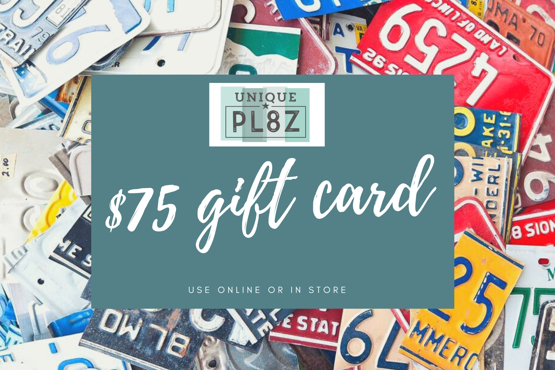 Unique Pl8z Gift Card - You Choose the Amount