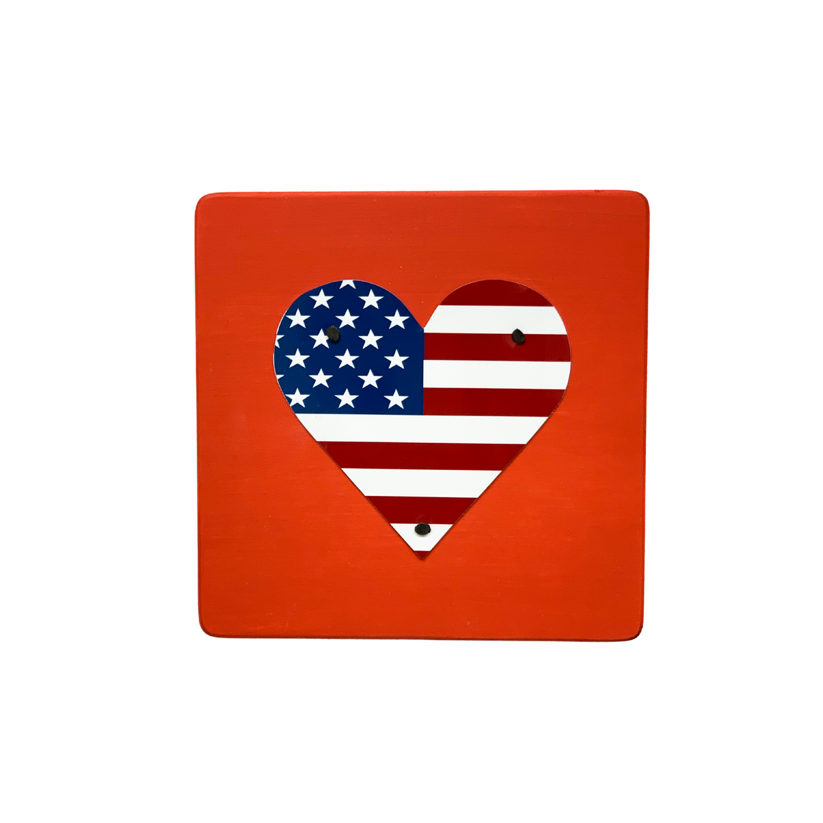 U.S. FLAG HEART - Unique Pl8z