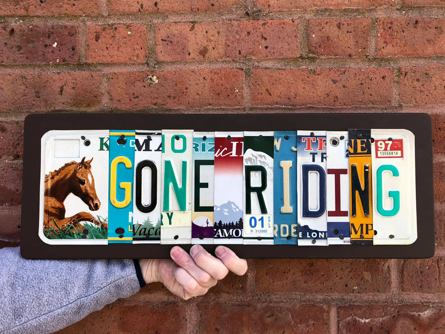 GONE RIDING by Unique Pl8z - Unique Pl8z