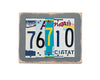 ZIP CODE - you choose the numbers  Recycled License Plate Art - Unique Pl8z